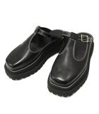 ワイズ Y's COW LEATHER MARY JANE SANDALS レザー メリージェーン サンダル 3 (25.0) 黒 ブラック 牛革 2025AW 靴 シューズ YL-E41-731-2-01