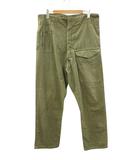 ヴィンテージ VINTAGE イギリス軍 50s グリーンデニム トラウザーパンツ セルビッチ 耳付き 10