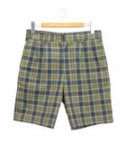 ジュンヤワタナベマン JUNYA WATANABE MAN コムデギャルソン チェック ショートパンツ S グリーン系 ハーフ ショーツ ボトムス
