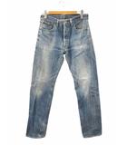 リーバイス Levi's 66501 デニムパンツ ジーンズ 日本製 ビッグE 復刻 赤耳 ブルー W34