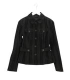 バーバリー ロンドン BURBERRY LONDON コーデュロイ コート ジャケット 38 ブラック 黒 アウター 上着