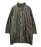 アクアスキュータム AQUASCUTUM ダウンライナー付き ロングコート シルク混 40 グレー系 アウター 上着