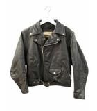 ショット SCHOTT 80s 90s ダブルライダースジャケット 108W レザージャケット バイカータグ USA製 ブラック 8