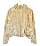 オットー OTTO ファーフリース パーカー ブルゾン ジャケット ジップアップ ベージュ 長袖 上着