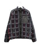 バーバリー BURBERRY フリース ジャケット チェック M ネイビー 紺 アウター 上着 ☆AA★