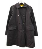 マッキントッシュフィロソフィー MACKINTOSH PHILOSOPHY ステンカラーコート ダブルブレスト 長袖 ネイビー 紺 38 綿 コットン 上着 アウター