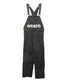 ウィアード WEIRDO WOLF BAIT - OVERALL WRD-19-SS-25 オーバーオール S 黒 ブラック ロゴプリント サロペット ボトムス
