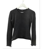 ワイズ Y's ニット 長袖 クルーネック レイヤード風 グレー 灰色 ウール 3 トップス