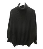 ミューズ ドゥーズィエム クラス MUSE de Deuxieme Classe カシミヤ混 タートルネックプルオーバー ニット セーター 黒 ブラック 長袖 トップス