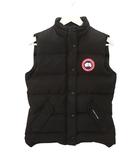 FREESTYLE VEST 2832L フリースタイル ダウンベスト S 黒 ブラック ジップアップ アウター ☆AA★