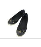 トリーバーチ TORY BURCH キルティングバレエスニーカー ネイビー 紺 6.5 23.5cm シューズ 靴 ☆AA★