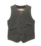 model:PEV1 engineer vest ストライプ エンジニア ベスト S グレー ジレ トップス