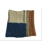 エムアンドキョウコ M.&KYOKO スヌード ニット マフラー ウール モヘヤ ブルー系 ブラウン系