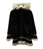 ヴィンテージ VINTAGE 70s STEARNS エスキモー パーカー ブラック S グースダウン ジャケット フェイクファー チロリアンテープ