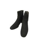 オデットエオディール Odette e Odile アローズ ステッチラインショートブーツ スエード ブラック 黒 23cm シューズ 靴