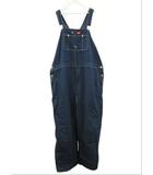 ディッキーズ Dickies デニムオーバーオール オーバーサイズ ビッグサイズ ブルー W56