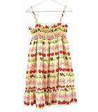 シャーリーテンプル Shirley Temple チェリーチョコ プリント ワンピース フリル イエロー系 レディースサイズ