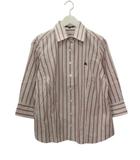 バーバリー ロンドン BURBERRY LONDON シャツ ストライプ 46 大きいサイズ ホワイト 白 トップス