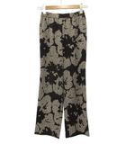 シセンドウ 詩仙堂 HITOSHI TAMURA ちりめん 縮緬 イージーパンツ プリント ブラック ベージュ ボトムス