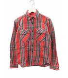 ジェラード JELADO ワークシャツ ネルシャツ 長袖 チェック レッド グレー ブルー 15