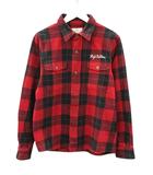 ラディアル RADIALL 長袖 ネルシャツ ボタンシャツ チェック柄 M レッド 赤 トップス