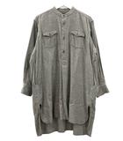 撚り杢ネルの908シャツ ヘリンボーン ブラウン系 1 トップス チュニック コットン 長袖