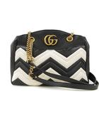 GG マーモント チェーン ショルダーバッグ レザー ブラック 黒 ハート 443501 493075 かばん 鞄 ☆AA★