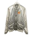 オールセインツ ALLSAINTS スカジャン S シルバー 長袖 ジップアップ ジャケット アウター