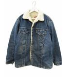 80s 70605 デニムボアジャケット シェルパ トラッカージャケット USA製  ブルー 44R