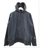 チャンピオン CHAMPION スウェット フーディー パーカー リバースウィーブ 裏起毛 ネイビー 紺 XL トップス