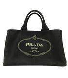 プラダ PRADA カナパ キャンバス トートバッグ ブラック 黒 ハンドバッグ かばん 手持ち鞄