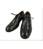 ウィングチップシューズ レースアップ ブラック 黒 23cm 靴 シューズ