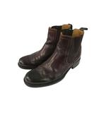 コールハーン COLE HAAN サイドゴアブーツ C05611 ウィングチップ 8.5 赤茶系 レザー 本革 ショートブーツ シューズ 靴