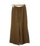 ダイアグラム Diagram スラックス パンツ ボトムス サイドスリット ブラウン系 茶色 薄手 無地 ポケット付き 36