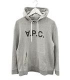アーペーセー A.P.C. ロゴプリント パーカー プルオーバー XS グレー 長袖 トップス
