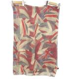 ポールスミス PAUL SMITH ストール スカーフ 総柄 マルチカラー 赤 青 グレー イタリア製