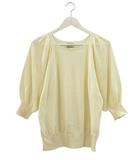 イスラエルコットンドルマンニットプルオーバー M アイボリー GIZA綿 トップス