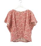 ジオメトリックカットジャカードプルオーバー M ピンク 2024SS カットソー