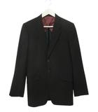 ポールスミス PAUL SMITH 2Bテーラードジャケット M ウール シャドーストライプ ブラック 黒 ブレザー 上着 アウター