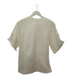 ルシェルブルー LE CIEL BLEU Tシャツ 白 ホワイト 無地 スリット 36