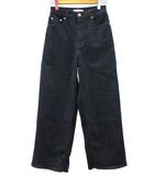 アンフィーロ UNFILO 撥水ストレッチルーズワイドデニム パンツ S インディゴ ジーンズ ボトムス