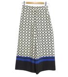 グレースコンチネンタル GRACE CONTINENTAL Class ハートチェーンプリントパンツ ワイド 38 キナリ ボトムス