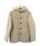 ダントン DANTON ウールモッサ シングルフードジャケット 36 RAW BEIGE ベージュ系 アウター 上着