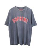 シュプリーム SUPREME Cracked Arc S/S Top Navy クラック アークショートスリーブ トップ M ネイビー 半袖 Tシャツ カットソー ロゴプリント トップス ☆AA★