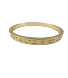 コーチ COACH キッシング C ヒンジド バングル F59083 GD ブレスレット ゴールド 石付き アクセサリー ☆AA★