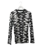 アディダス adidas グラフィック プラクティスジャージー プラクティスシャツ KPW05 プラシャツ S 長袖 Tシャツ カットソー ブラック 黒トップス