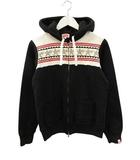 BAPE ジップパーカー ノルディック柄 スウェット ブラック 黒 TALL ☆AA★
