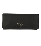 プラダ PRADA ナイロン 2つ折り 長財布 ロングウォレット 黒 ブラック  ☆AA★