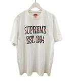 シュプリーム SUPREME Cotton Mesh Gradient Logo S/S Top コットンメッシュ ロゴ ショートスリーブ トップ L 白 ホワイト 半袖 カットソー Tシャツ ☆AA★