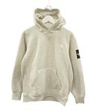 ザノースフェイス THE NORTH FACE SQUARE LOGO HOODIE スクエア ロゴ フーディー NT61835 プルオーバー パーカー M ライトグレー 裏起毛 トップス